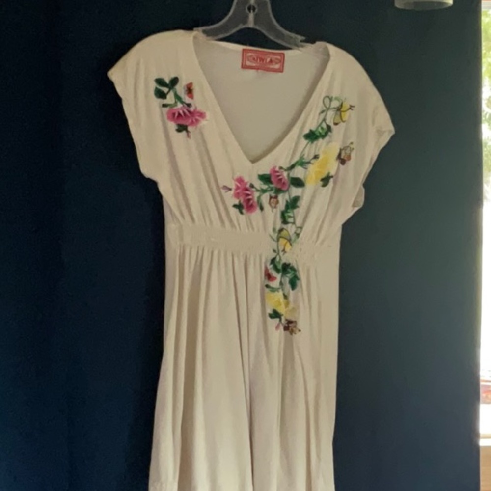 JWLA Johnny was embroidered cotton long top Size Medium